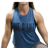 Love Yourself & Lift Heavy Women's Cropped Tank