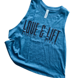 Love Yourself & Lift Heavy Women's Cropped Tank