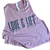 Love Yourself & Lift Heavy Women's Cropped Tank