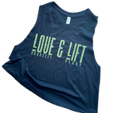 Love Yourself & Lift Heavy Women's Cropped Tank