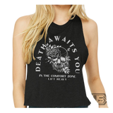 Death Awaits You Women's Cropped Tank