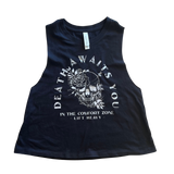 Death Awaits You Women's Cropped Tank