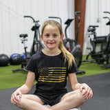 Youth Barbell Flag Tee