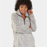 Unisex Sherpa Fleece Quarter-Zip Pullover