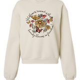 Wildflower Womens Fleece Crewneck