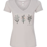 Womens Wildflower V-Neck T