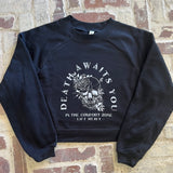 Death Awaits You Pullover Cropped Fleece