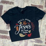 Jesus Never Leaves - Womens Tee