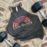 Love & Lift Rainbow High Neck Tank