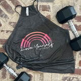 Love & Lift Rainbow High Neck Tank