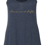 Love & Lift Script Womens Tank