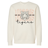 Tigers Stacked Crewneck Sweatshirt