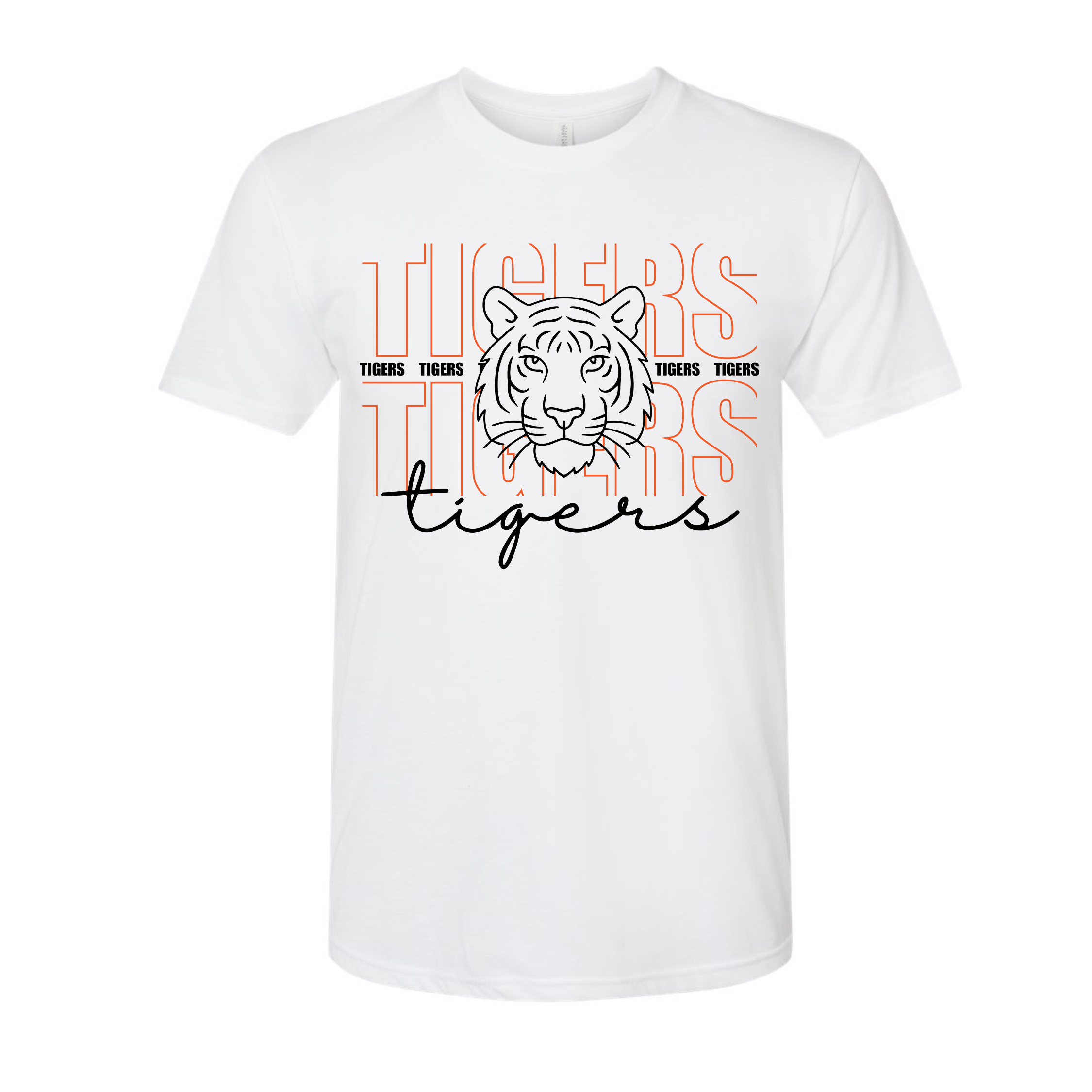 Tigers Stacked Graphic Tee