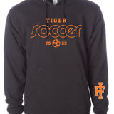 Tiger Soccer Hoody Black Midweight (Multiple Designs)