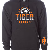 Tiger Soccer Hoody Black Midweight (Multiple Designs)