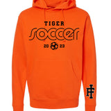 Tiger Soccer Hoody Orange Midweight (Multiple Designs)