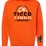 Tiger Soccer Hoody Orange Midweight (Multiple Designs)