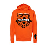 Tiger Soccer Hoody Orange Midweight (Multiple Designs)