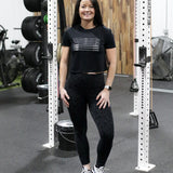 Barbell Flag Women's Cropped Tee